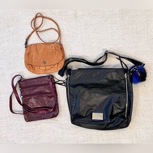 Leather shoulder bags, juicy couture, Lucky brand and Vintage bag
